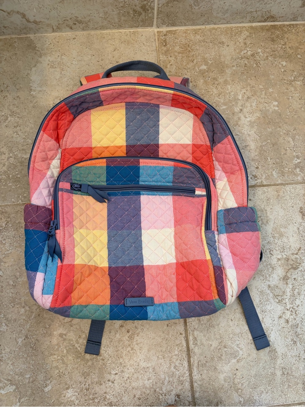 Vera Bradley Quilted Pastel Patchwork Backpack - Multicolor - Picture 3 of 7